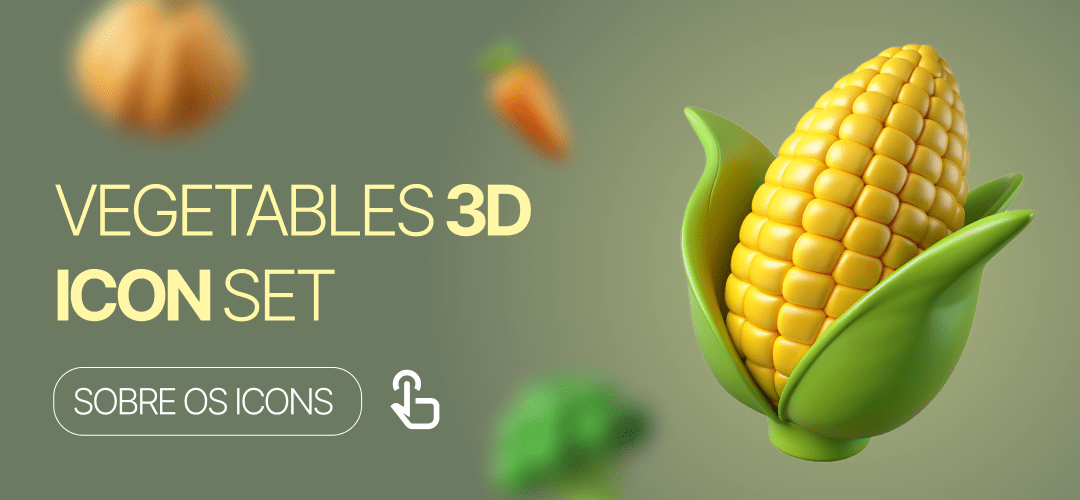 Vegetables 3d icon set